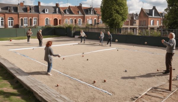 La pratique de la pétanque à Armentières